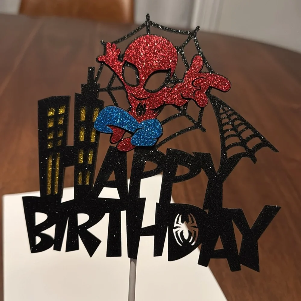 Spider-Man cake topper